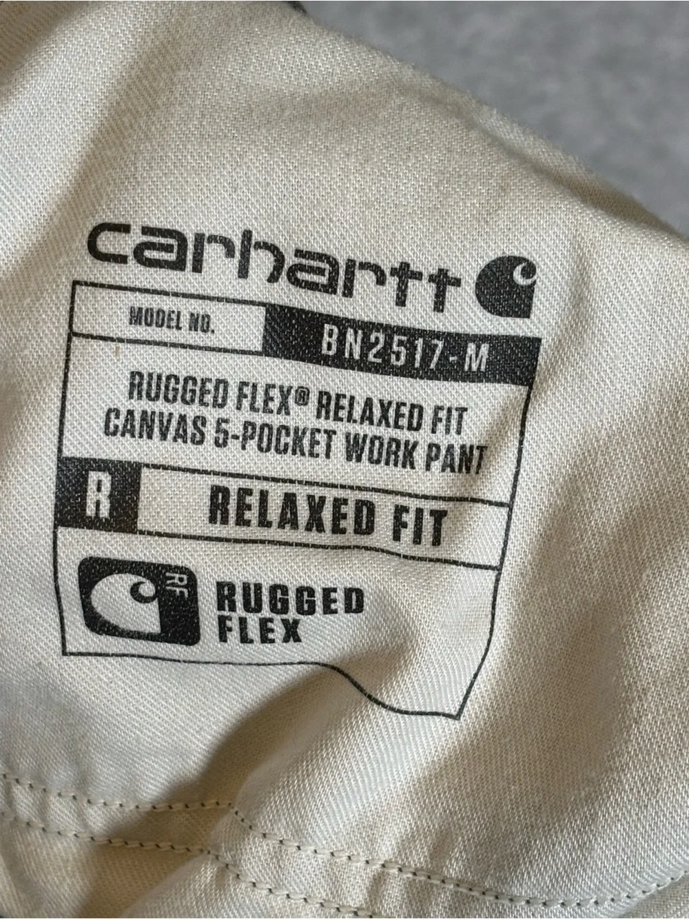 Carhartt Rugged Flex Relaxed Fit Canvas 5-Pocket Work Pants-Green-Men 44x32